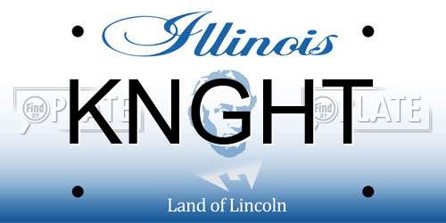 KNGHT Illinois License Plate
