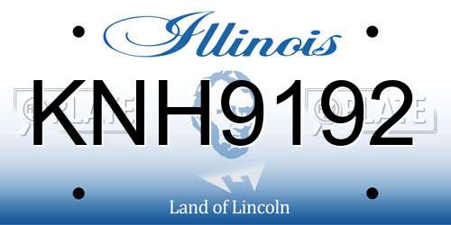KNH9192 Illinois License Plate