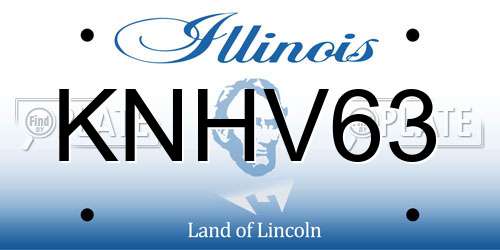 KNHV63 Illinois License Plate