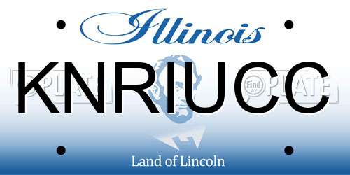 KNRIUCC Illinois License Plate