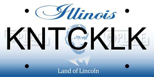 KNTCKLK Illinois License Plate