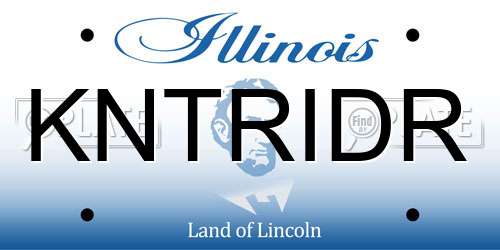 KNTRIDR Illinois License Plate