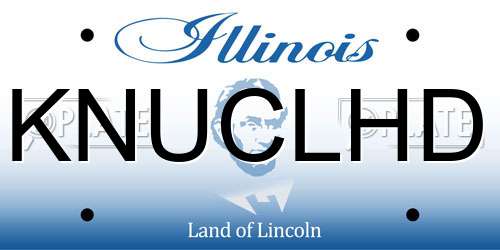 KNUCLHD Illinois License Plate