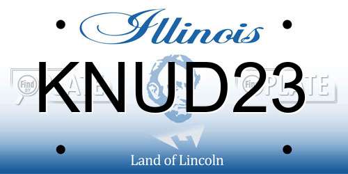 KNUD23 Illinois License Plate