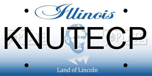 KNUTECP Illinois License Plate