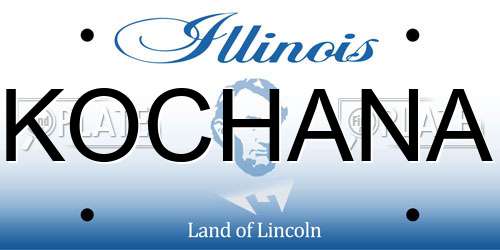 KOCHANA Illinois License Plate
