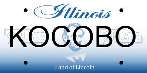 KOCOBO Illinois License Plate