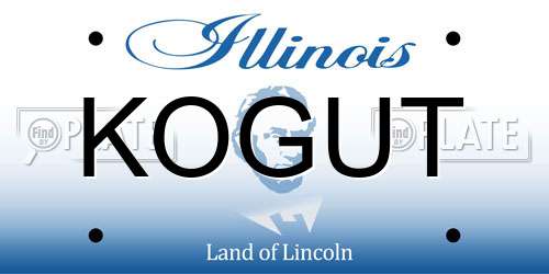 KOGUT Illinois License Plate