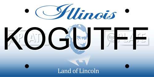 KOGUTFF Illinois License Plate