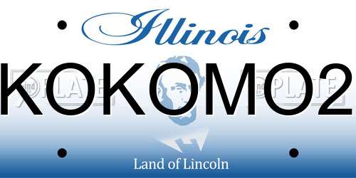 KOKOMO2 Illinois License Plate