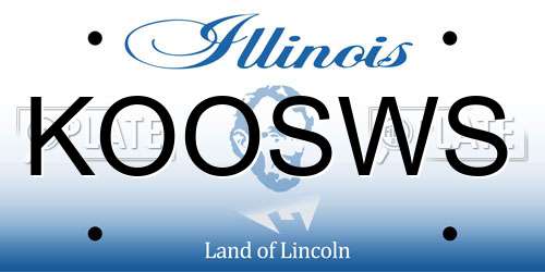 KOOSWS Illinois License Plate