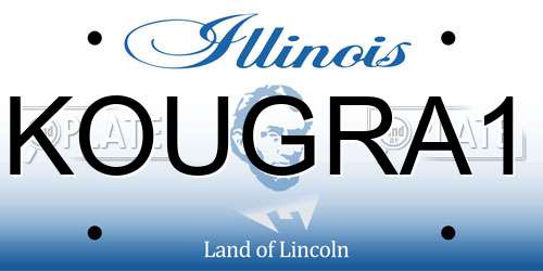 KOUGRA1 Illinois License Plate