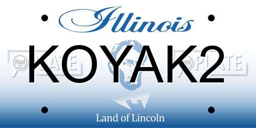 KOYAK2 Illinois License Plate