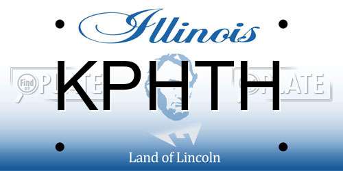 KPHTH Illinois License Plate