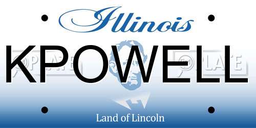 KPOWELL Illinois License Plate