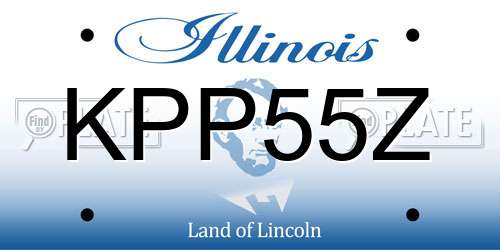 KPP55Z Illinois License Plate