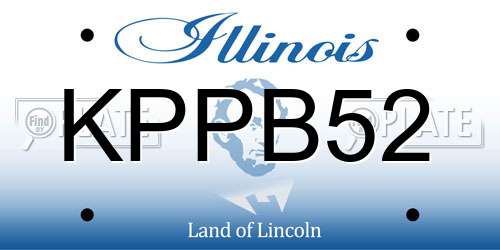 KPPB52 Illinois License Plate