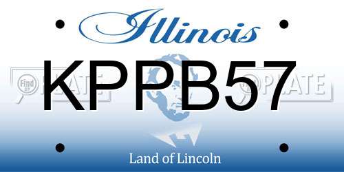 KPPB57 Illinois License Plate