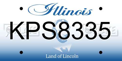 KPS8335 Illinois License Plate