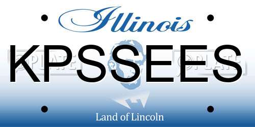 KPSSEES Illinois License Plate
