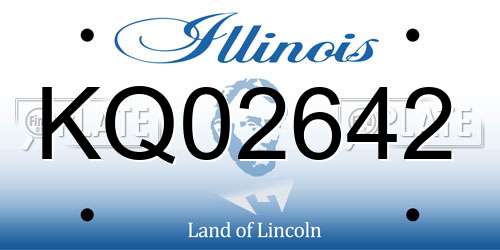 KQ02642 Illinois License Plate