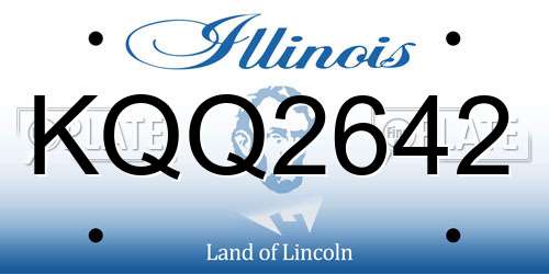 KQQ2642 Illinois License Plate