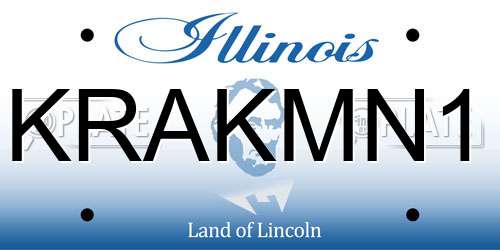 KRAKMN1 Illinois License Plate