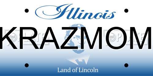 KRAZMOM Illinois License Plate