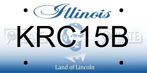 KRC15B Illinois License Plate