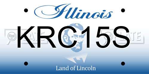 KRC15S Illinois License Plate