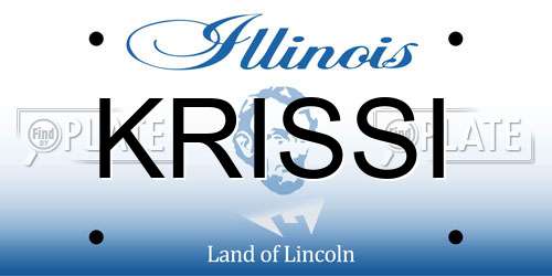 KRISSI Illinois License Plate
