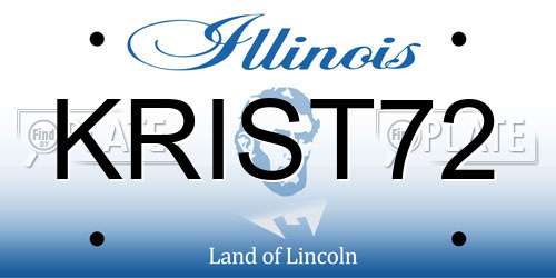 KRIST72 Illinois License Plate