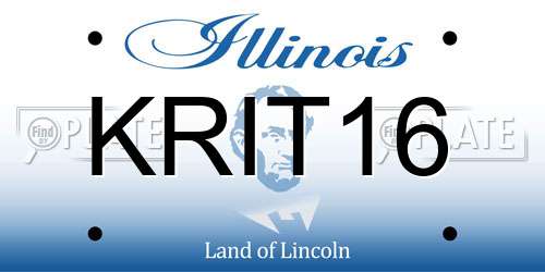 KRIT16 Illinois License Plate