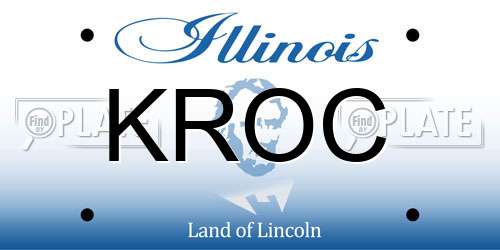 KROC Illinois License Plate