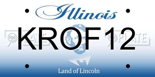KROF12 Illinois License Plate