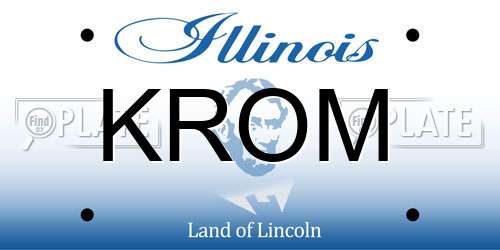 KROM Illinois License Plate