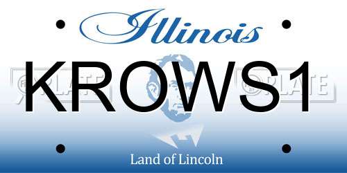 KROWS1 Illinois License Plate