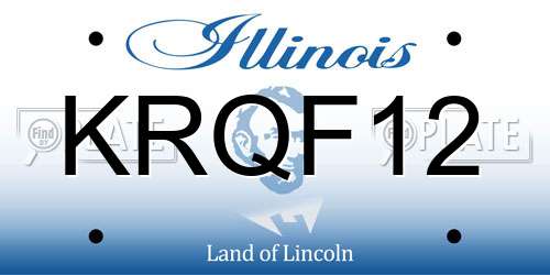 KRQF12 Illinois License Plate