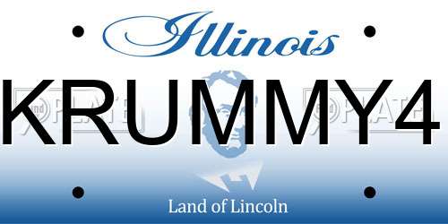 KRUMMY4 Illinois License Plate