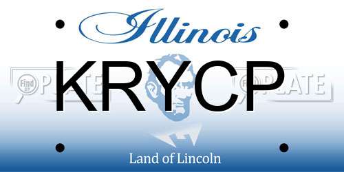 KRYCP Illinois License Plate