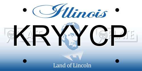 KRYYCP Illinois License Plate