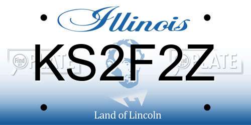 KS2F2Z Illinois License Plate