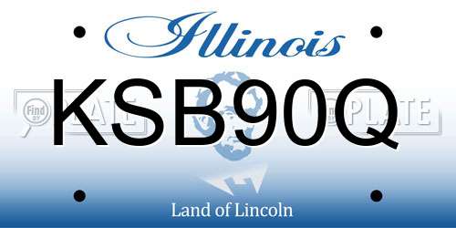 KSB90Q Illinois License Plate