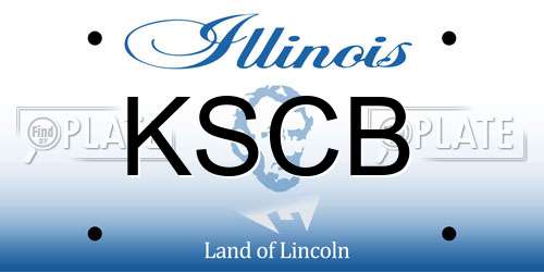 KSCB Illinois License Plate