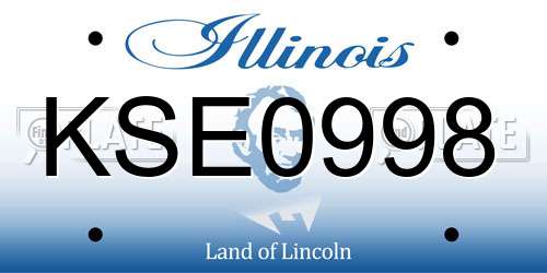 KSE0998 Illinois License Plate