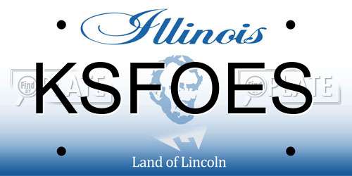 KSFOES Illinois License Plate
