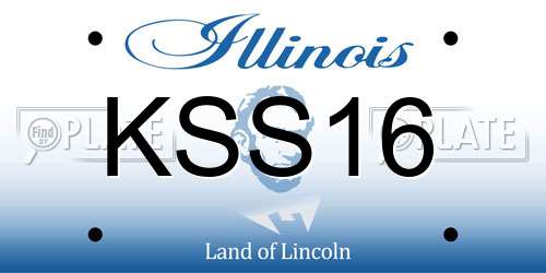 KSS16 Illinois License Plate