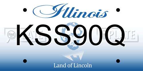 KSS90Q Illinois License Plate