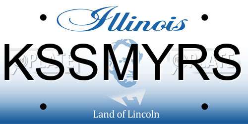 KSSMYRS Illinois License Plate