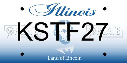 KSTF27 Illinois License Plate